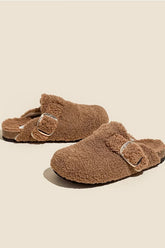 New Fashion Spring Outfit Solid Plush Slip-on Flats
